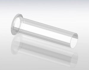KF Tube, Half Nipple - Glass/Quartz